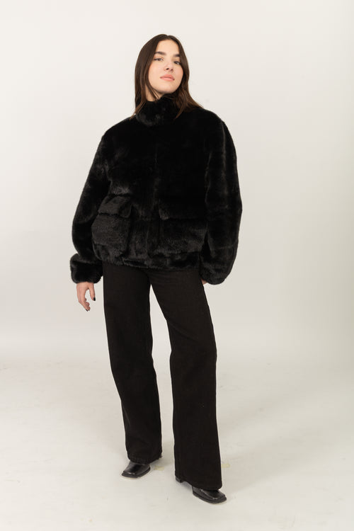 Fausse Fourrure - Noir