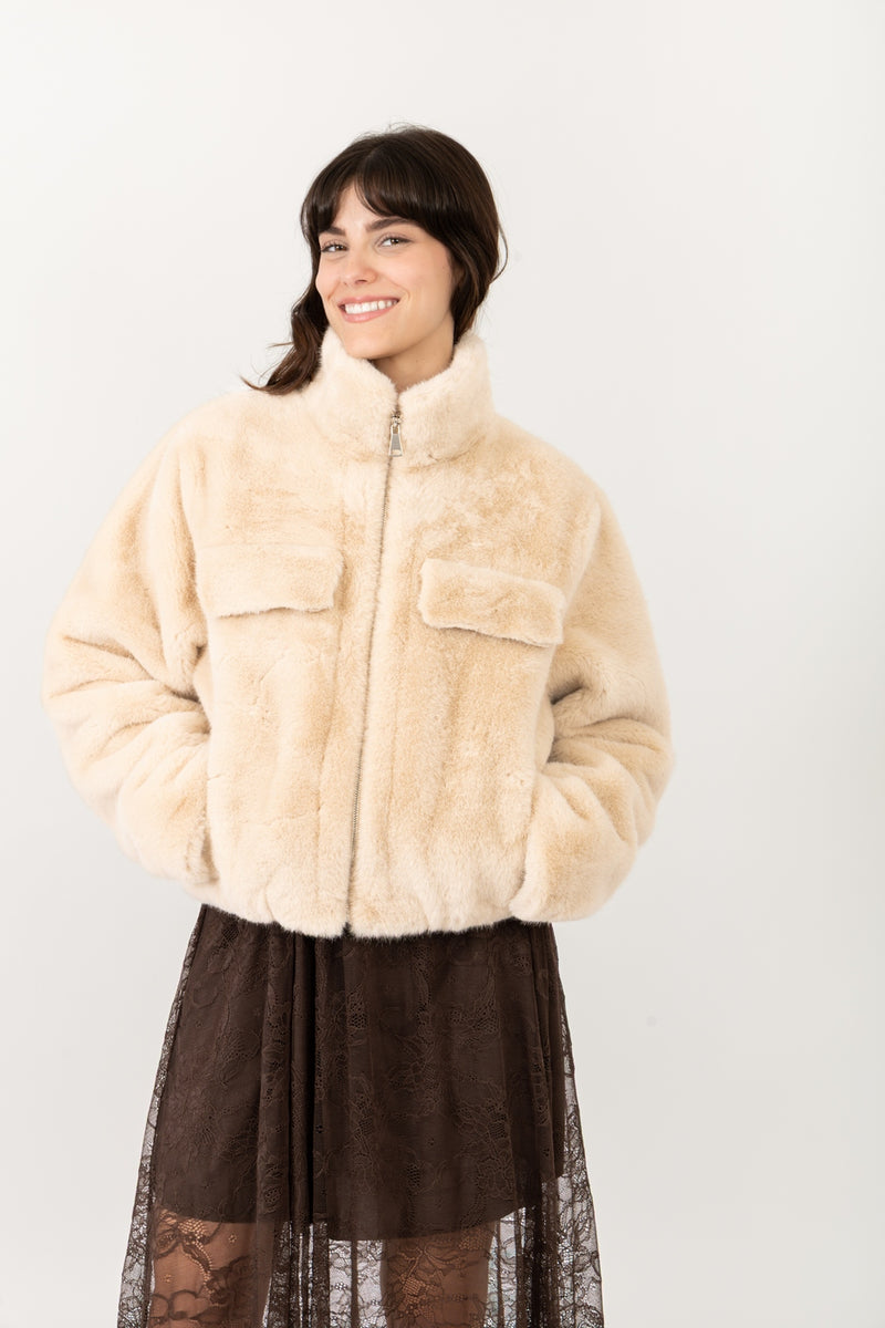 Fausse Fourrure - Beige