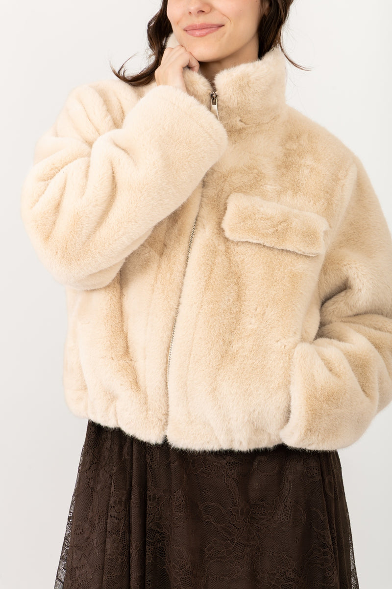 Fausse Fourrure - Beige