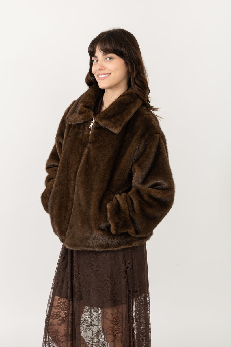 Fausse Fourrure - Choco