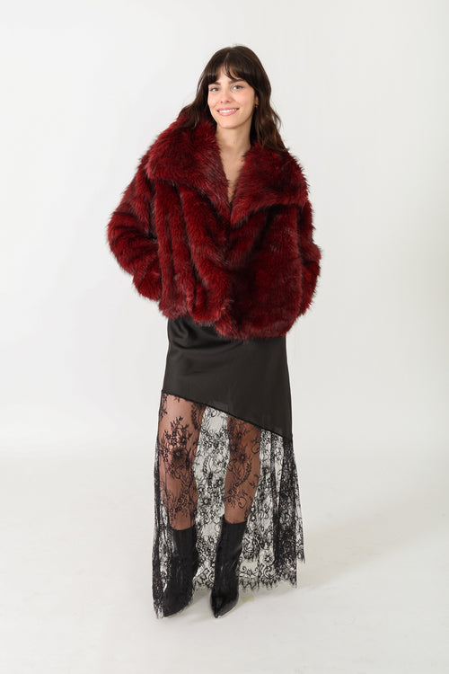 Fausse Fourrure - Bordeaux