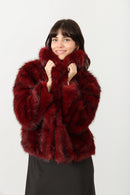 Fausse Fourrure - Bordeaux