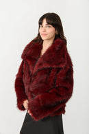 Fausse Fourrure - Bordeaux