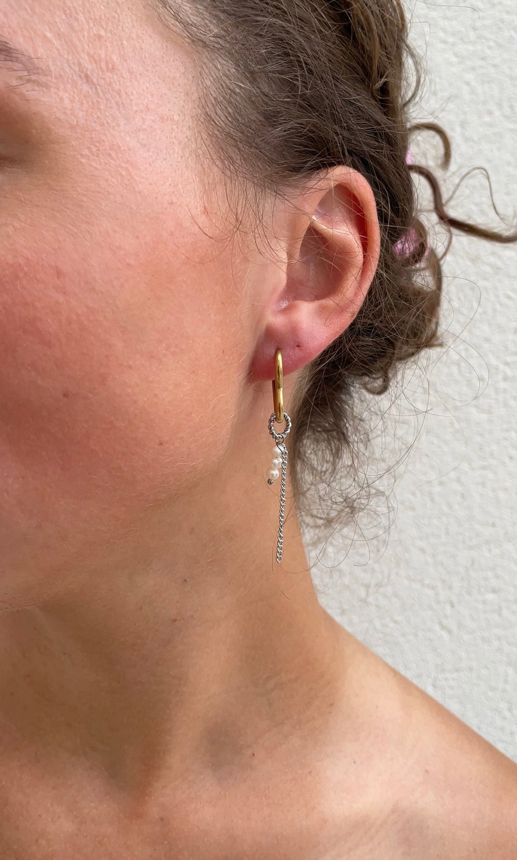 Pendientes de corazón asimétricos