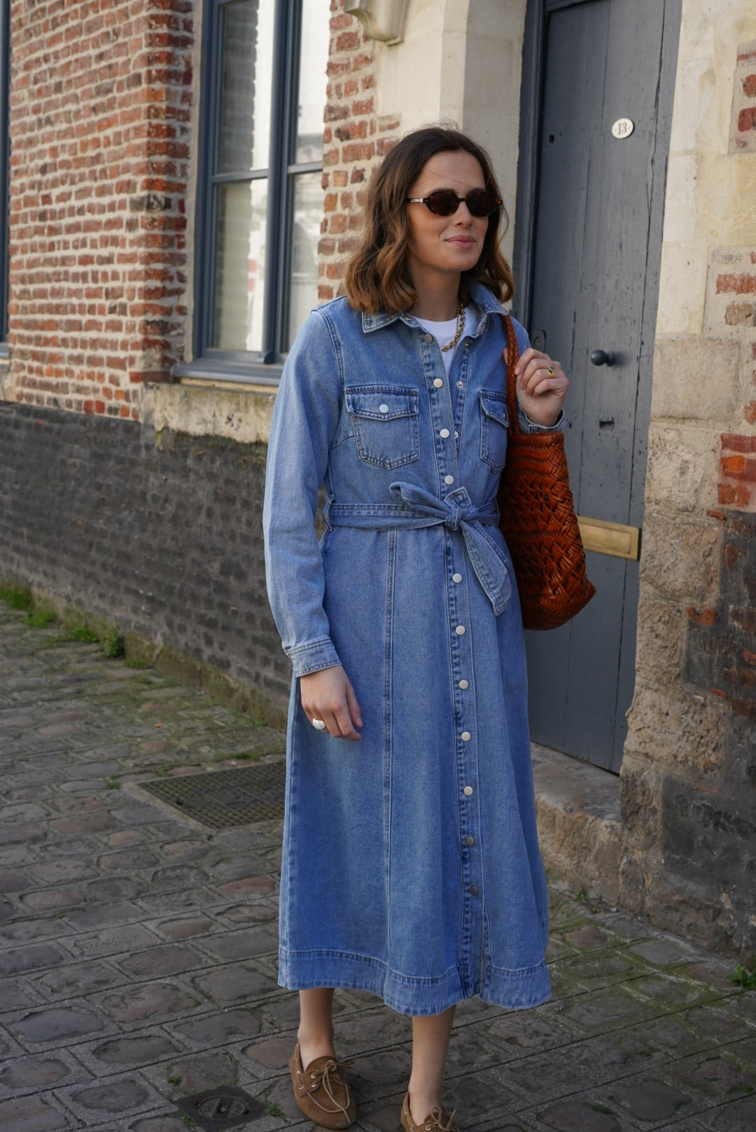 Rosalie Denim Long Dress