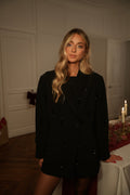 Loana Black - Premium Beaded Blazer