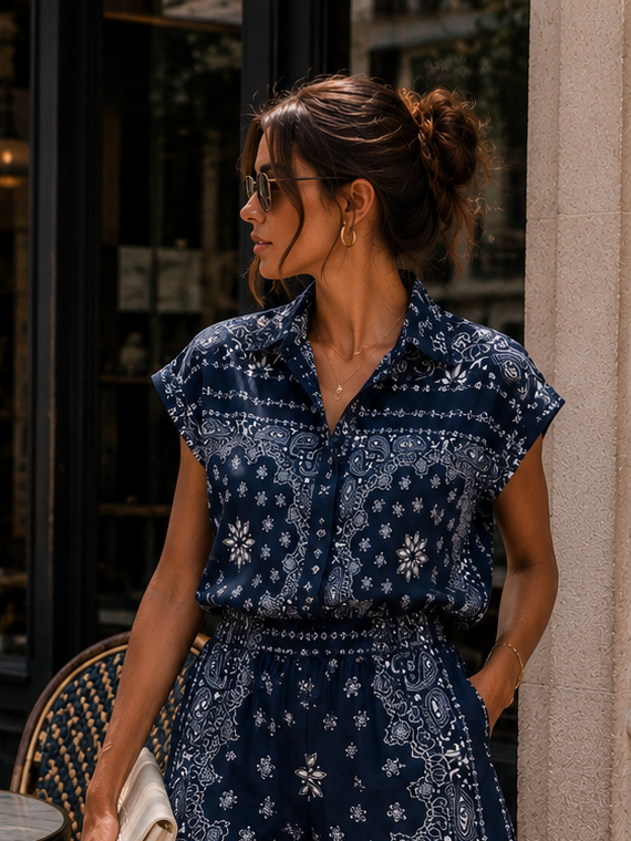 Chemise Bandita - Marine