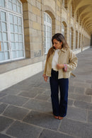 Edith Beige Cotton Liberty Trench Jacket