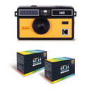 Cámara de película - I60 - Negro y amarillo - 2 películas en color gratis - Kodak