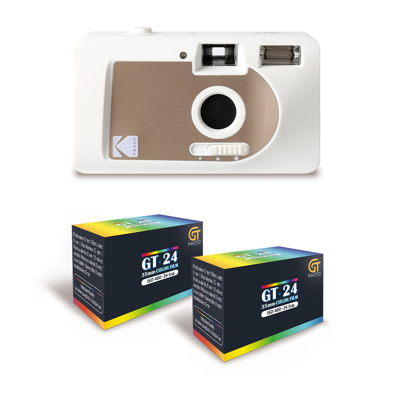 Appareil Argentique - S88 - Linen Blanc - 2 Pellicules Couleur Offertes - Kodak