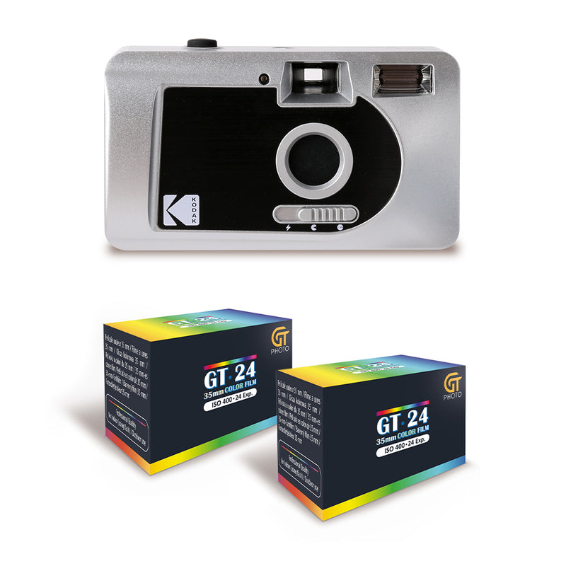 Appareil Argentique - S88 - Silver Black - 2 Pellicules Couleur Offertes - Kodak