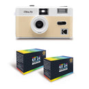 Cámara de película - ULTRA F9 - Beige claro - 2 películas en color gratis - Kodak