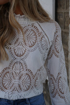 Blouse Brodée Ofelie - Blanche