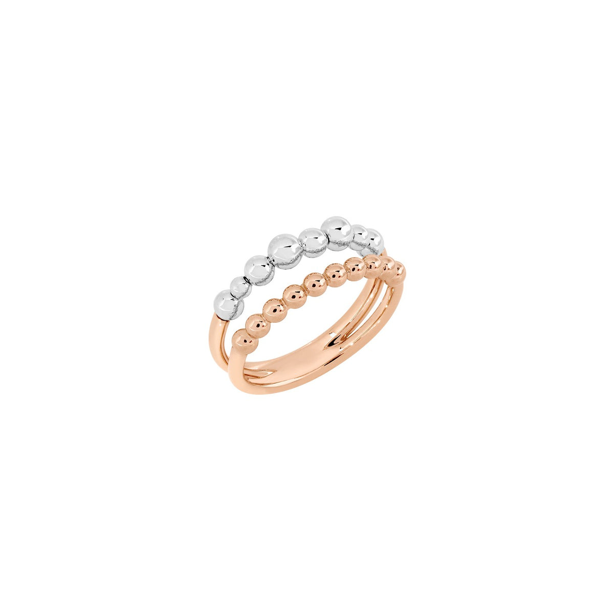 Bague Bollicine - Or Rose 9K & Argent