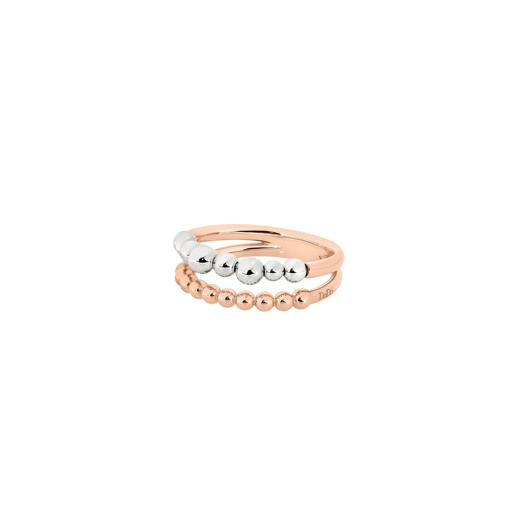 Bague Bollicine - Or Rose 9K & Argent