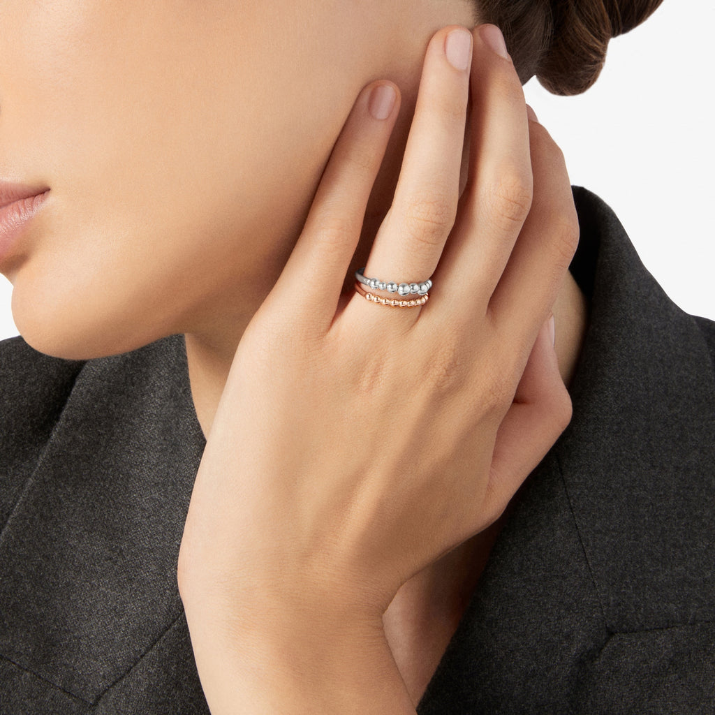 Bague Bollicine - Or Rose 9K & Argent