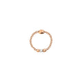 Anillo Soft Granelli - Oro rosa y plata de ley