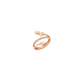 Ring Spirale Étoiles - 9K roséguld & diamanter