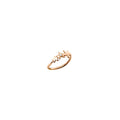 Ring Stellina - 9K roséguld & vita diamanter