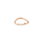 Bague Vague - Or Rose 9K & Diamants blancs