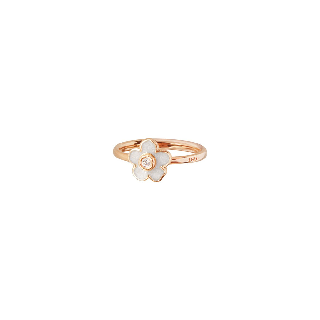 Anello Fiore - Oro rosa 9K