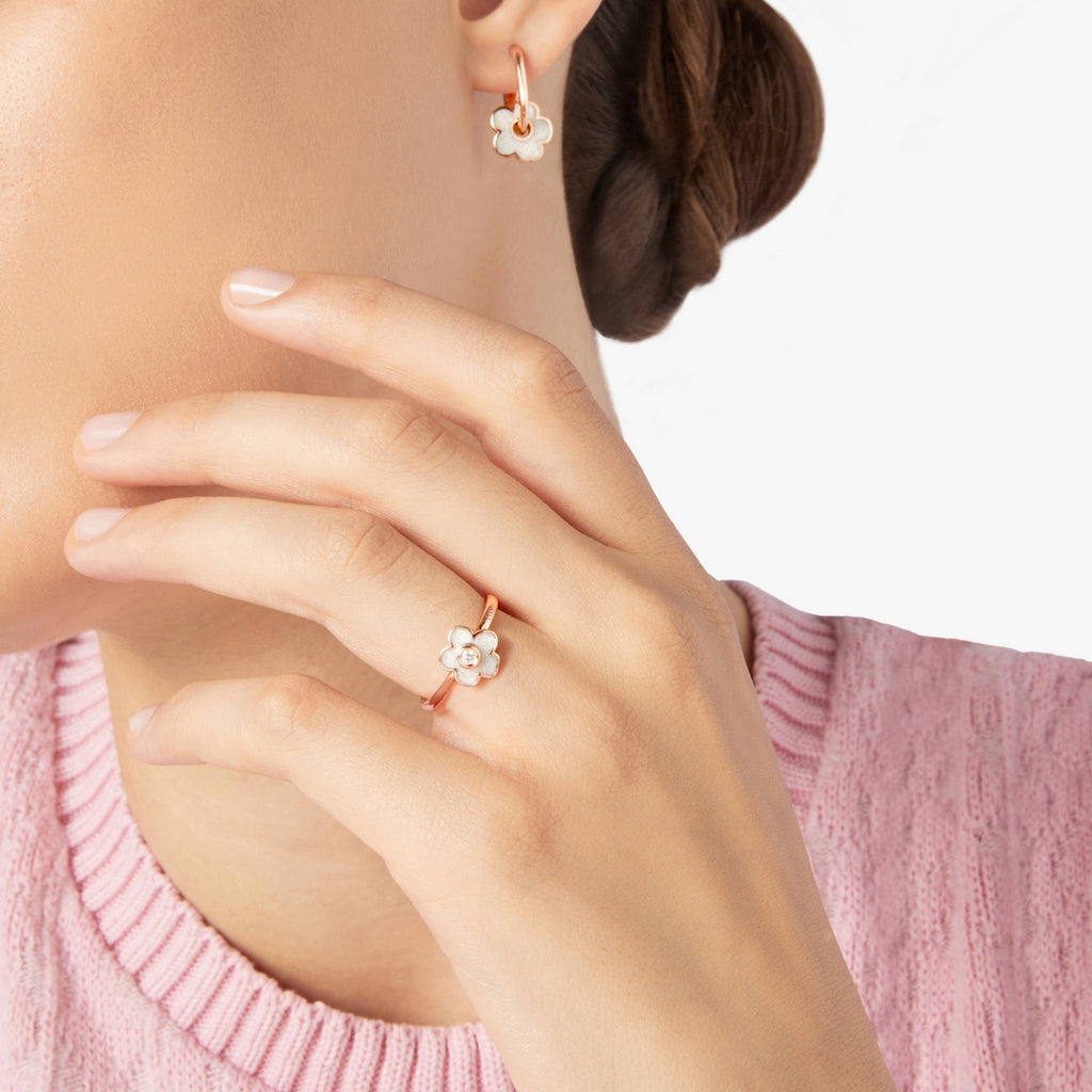 Anello Fiore - Oro rosa 9K