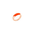 Bague Rondelle Orange - Argent