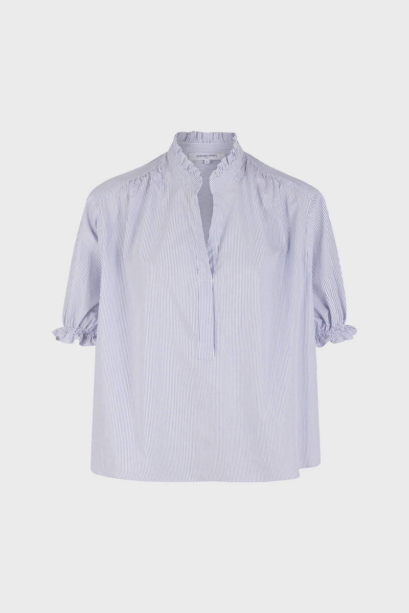Chemisier - Top Bao - Bleu Ocean