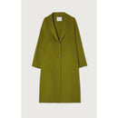 Abrigo largo recto con cuello chal abotonado - Marais - Mujer