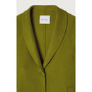 Abrigo largo recto con cuello chal abotonado - Marais - Mujer