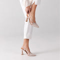 Dahl Blush Heeled Shoes - Pink Linen