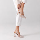 Zapatos de tacón Dahl Blush - Lino rosa