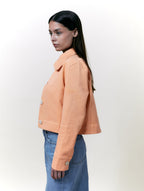 Veste Daisy Toile Pêche
