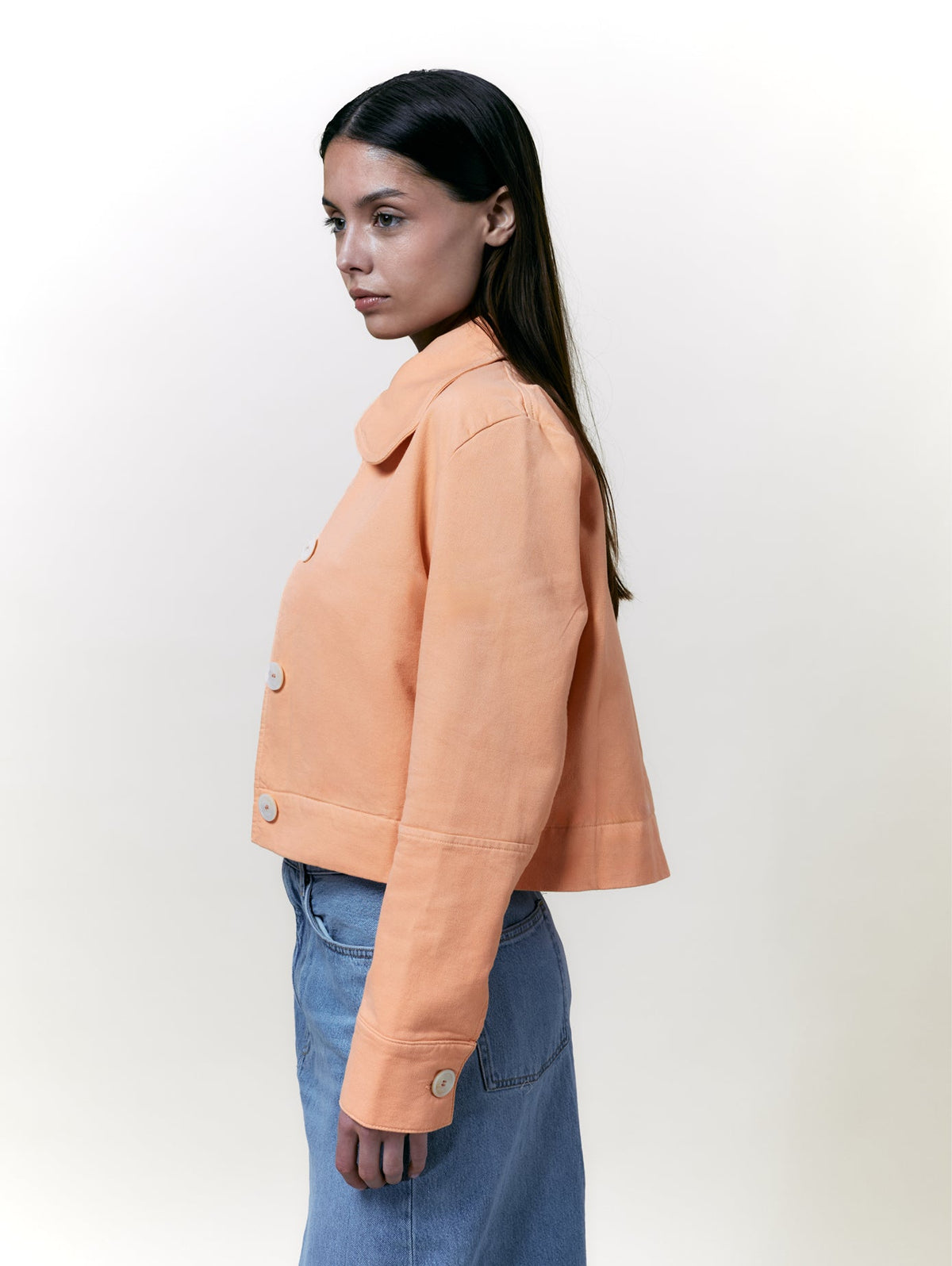 Veste Daisy Toile Pêche