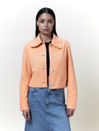 Veste Daisy Toile Pêche