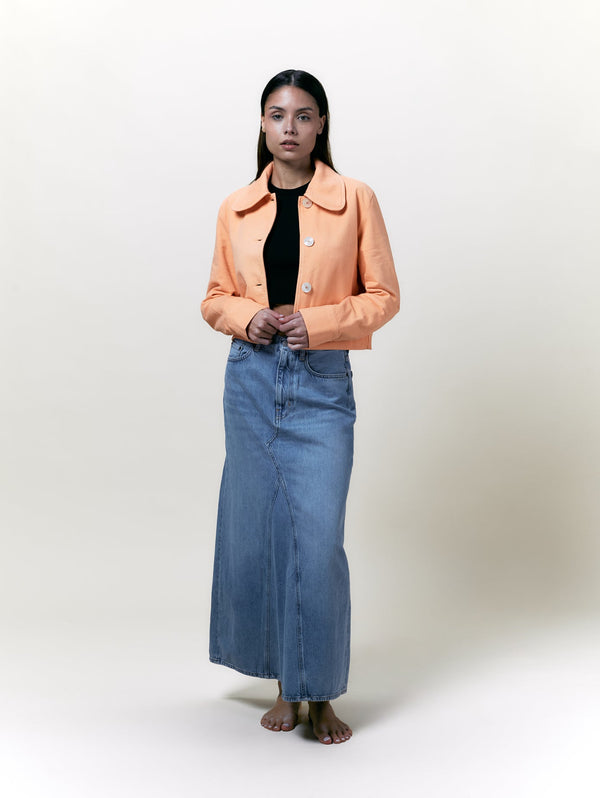 Veste Daisy Toile Pêche