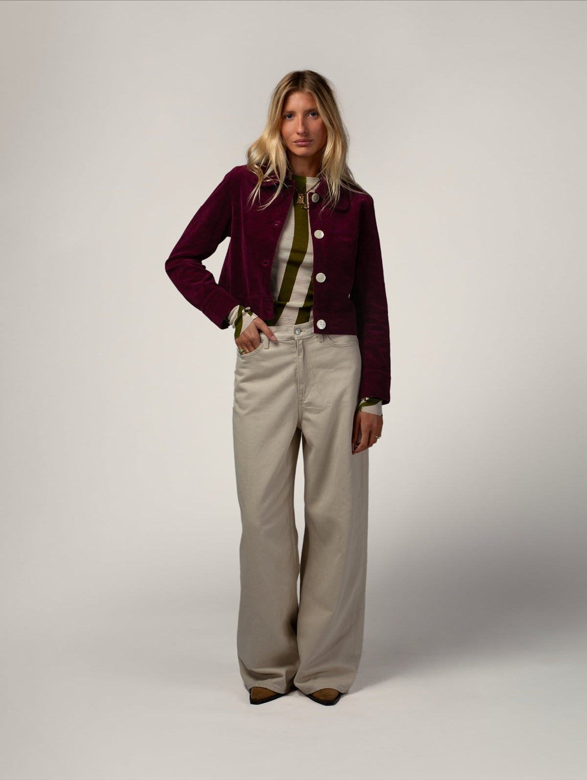 Veste Daisy Prune