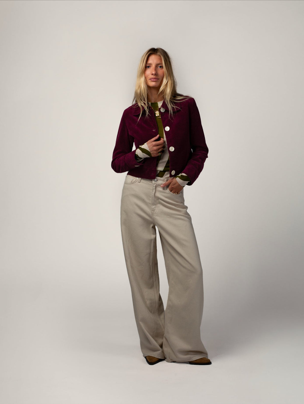 Veste Daisy Prune