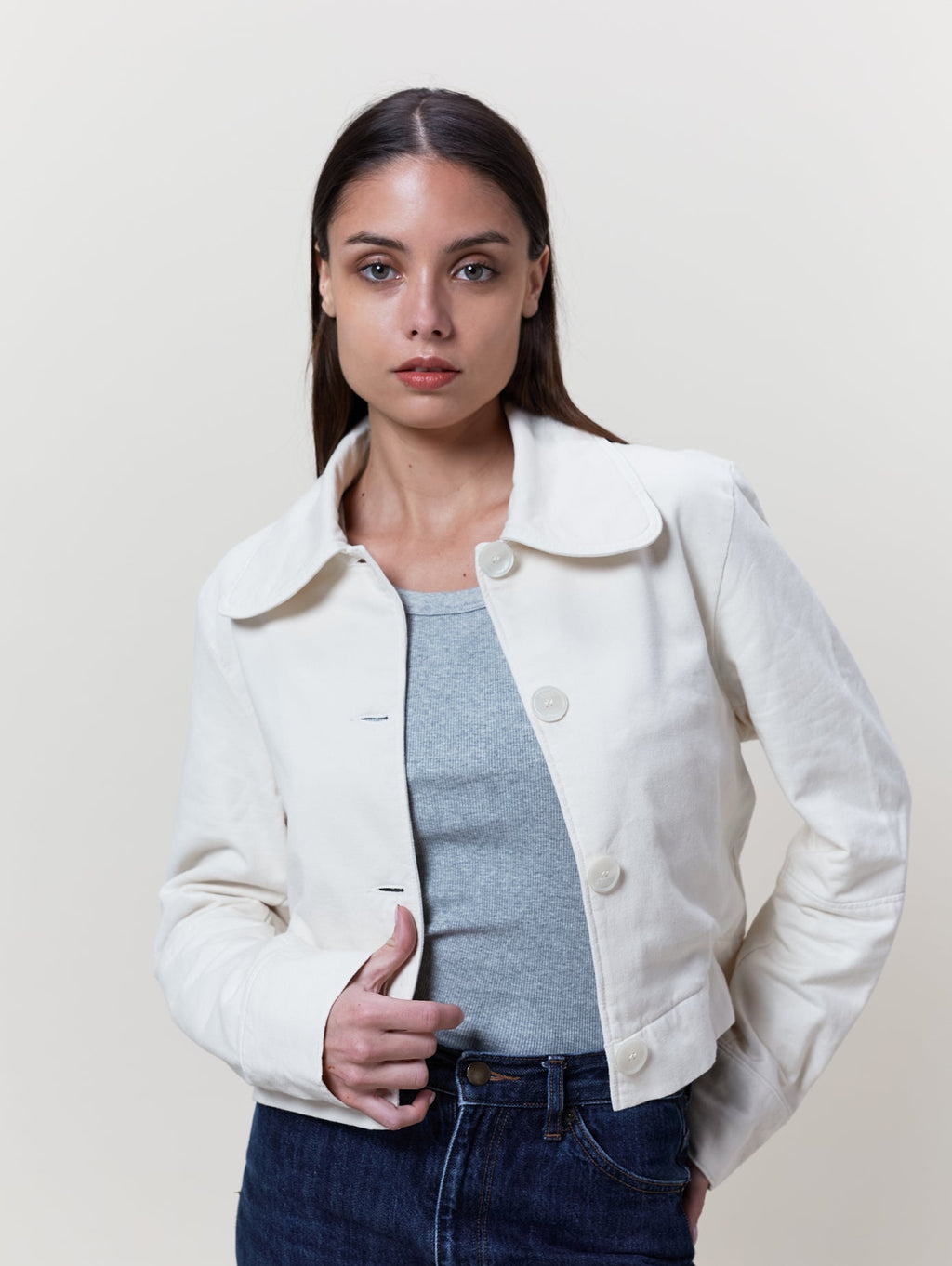 Veste Daisy Toile Écru