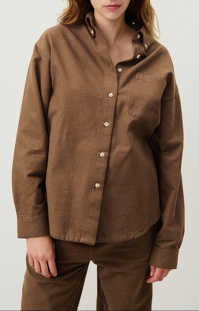 Camisa - Marrón Glacé Chiné - Mujer