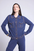 Chemise Denim Dalila - Indigo - Femme - 100% Cachemire