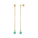 Pendientes Largos Amazonita Danae