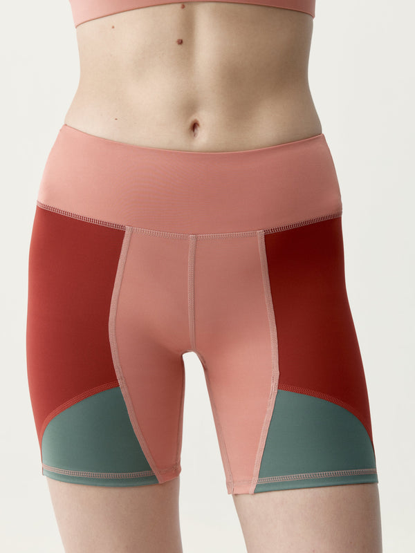Shorts Darana - Toskanischer Sonnenuntergang/Tee - Damen