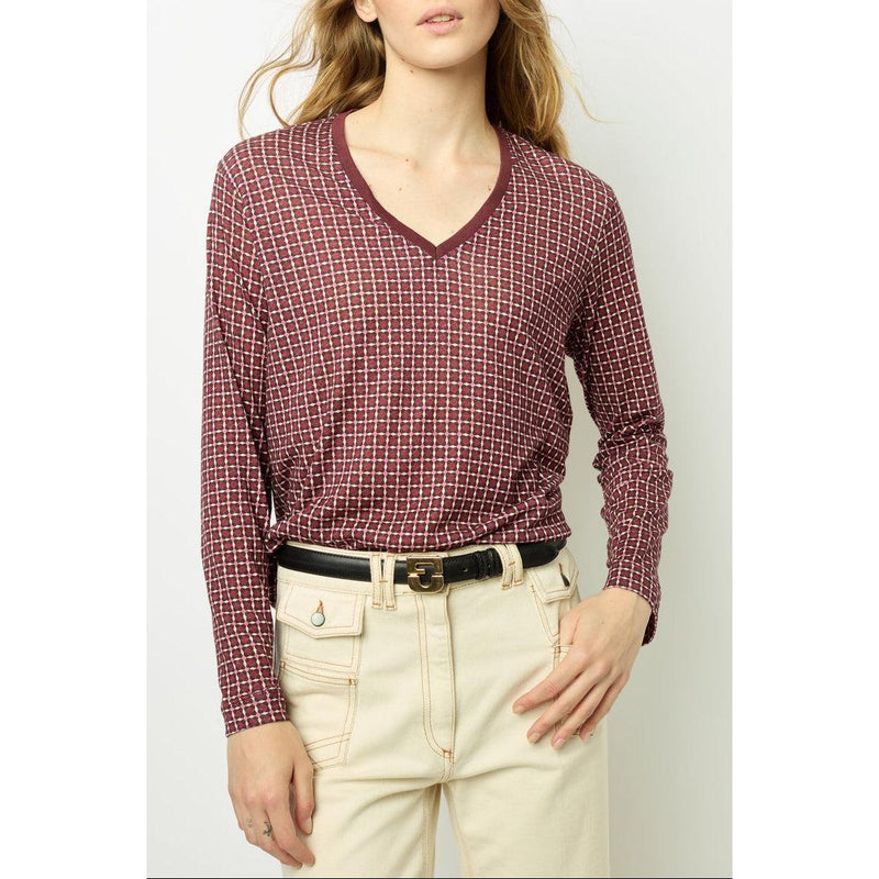 T-Shirt Ayla - Bordeaux