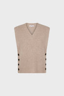 Pull - Gilet Julietta - Beige Rosé