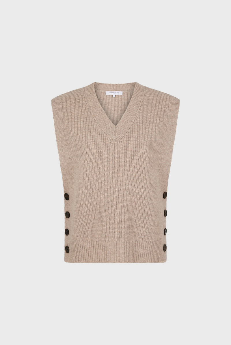 Pull - Gilet Julietta - Beige Rosé