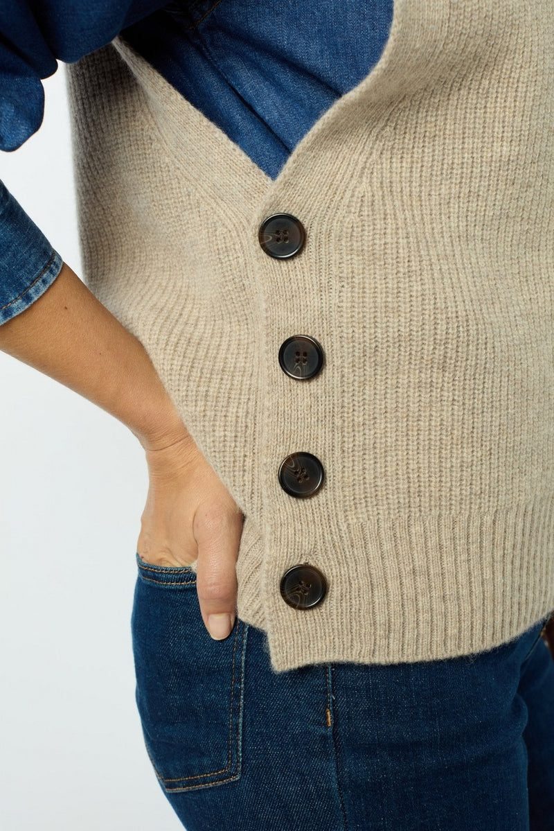 Pull - Gilet Julietta - Beige Rosé