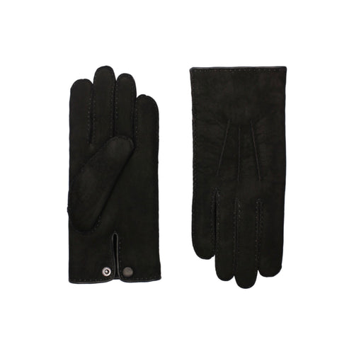Gants David Cuir Double Face - Noir/Moka - Homme