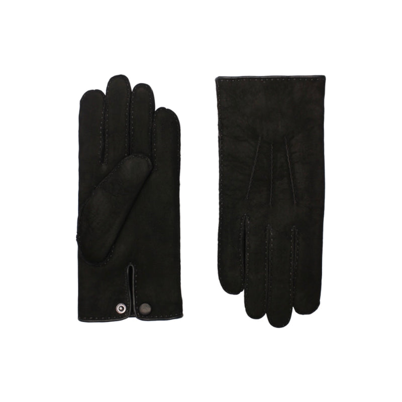 Gants David Cuir Double Face - Noir/Moka - Homme