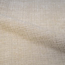 Lot de 2 chaises Bulle en tissu doux blanc, pieds métal noir